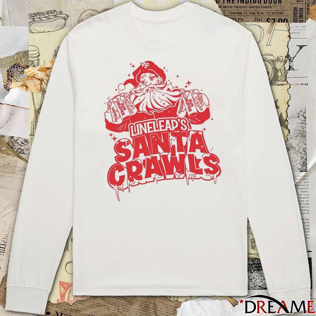 2025 Lineleap’s Santa Crawls t-shirt