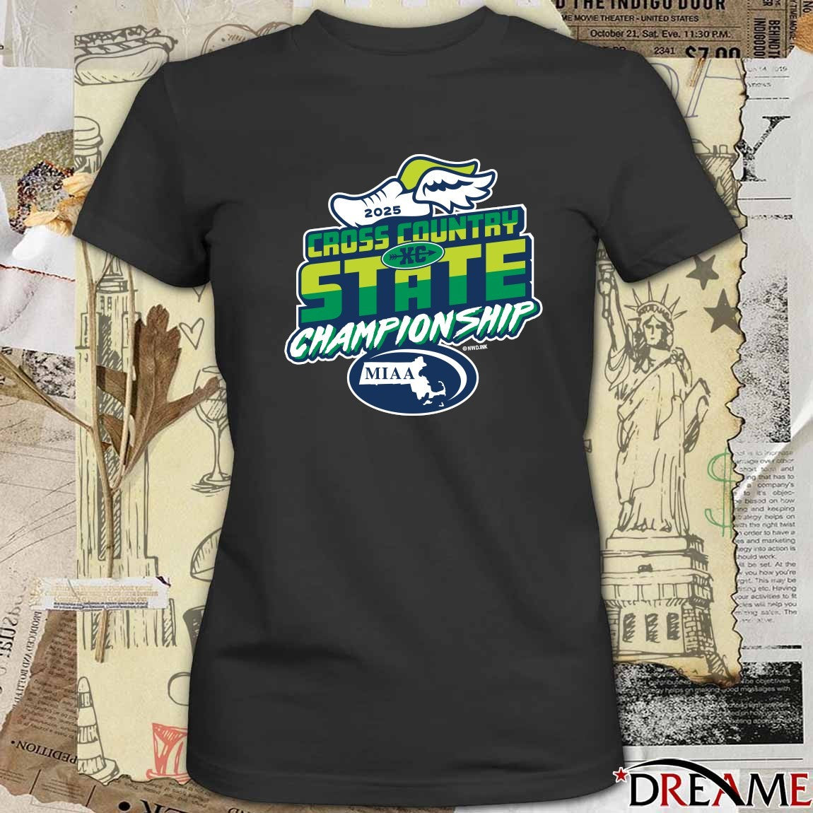 2025 MIAA Cross Country State Championship Logo t-shirt