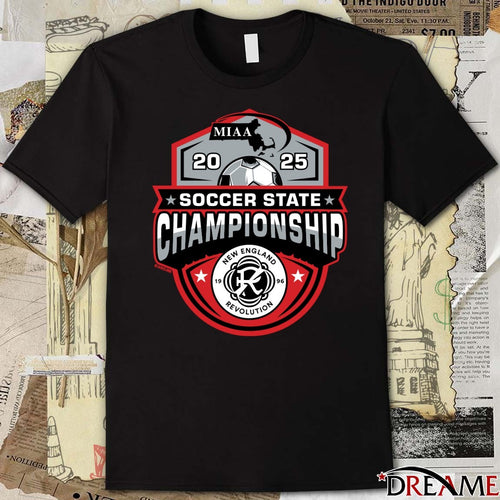 2025 MIAA Soccer State Championship New England Revolution 1996 t-shirt