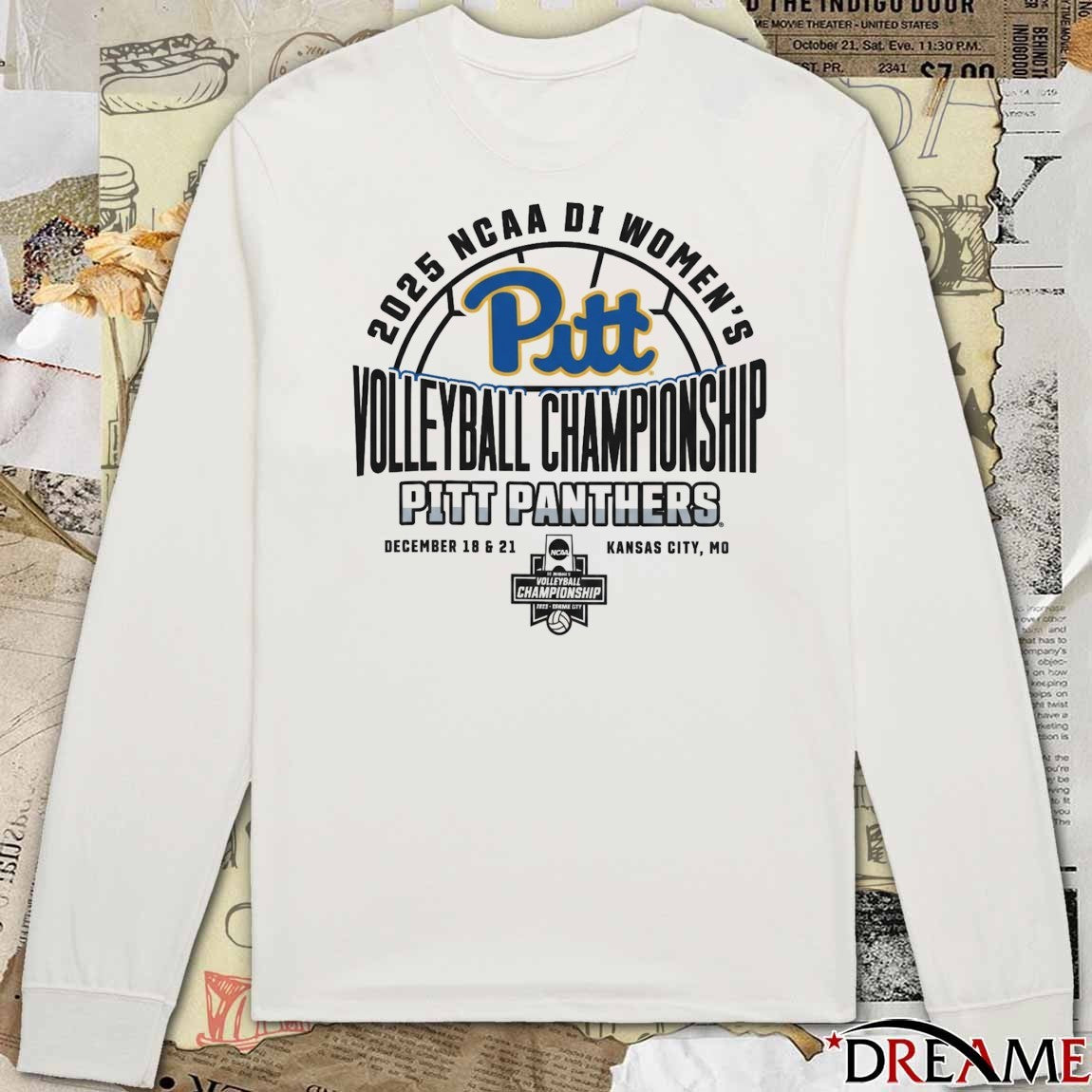 2025 NCAA Division I Pitt Panthers 2025 Women’s Volleyball Championships December 18 21 Kansas City MO t-shirt