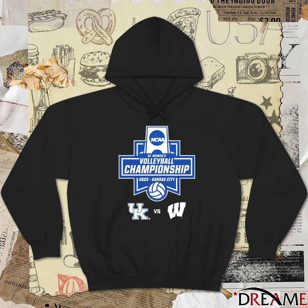 2025 NCAA Division I Women’s Volleyball Championship in Kansas City Kentucky Wildcats vs Wisconsin Badgers t-shirt