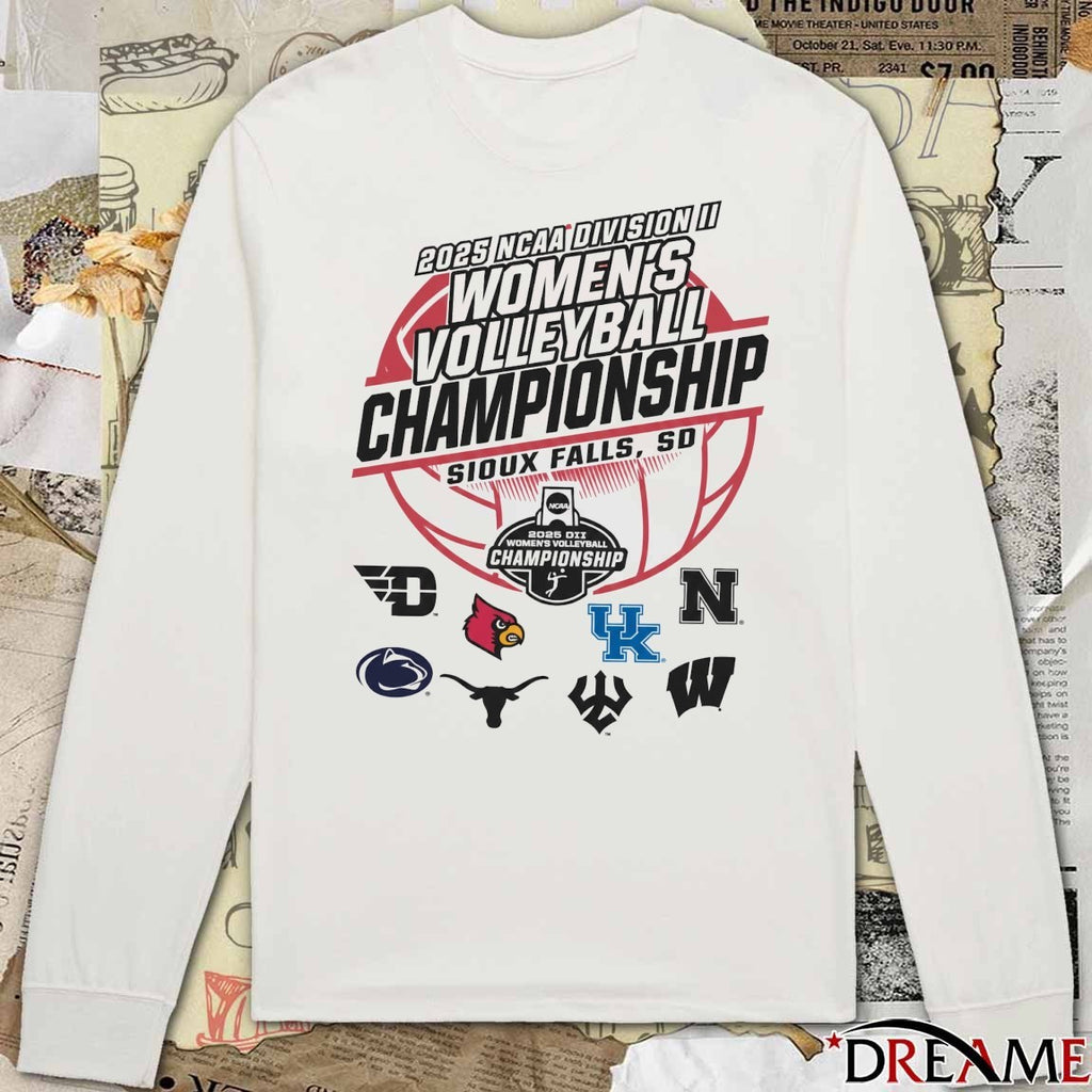2025 NCAA Division II Women’s Volleyball Championship Sioux Falls SD t-shirt