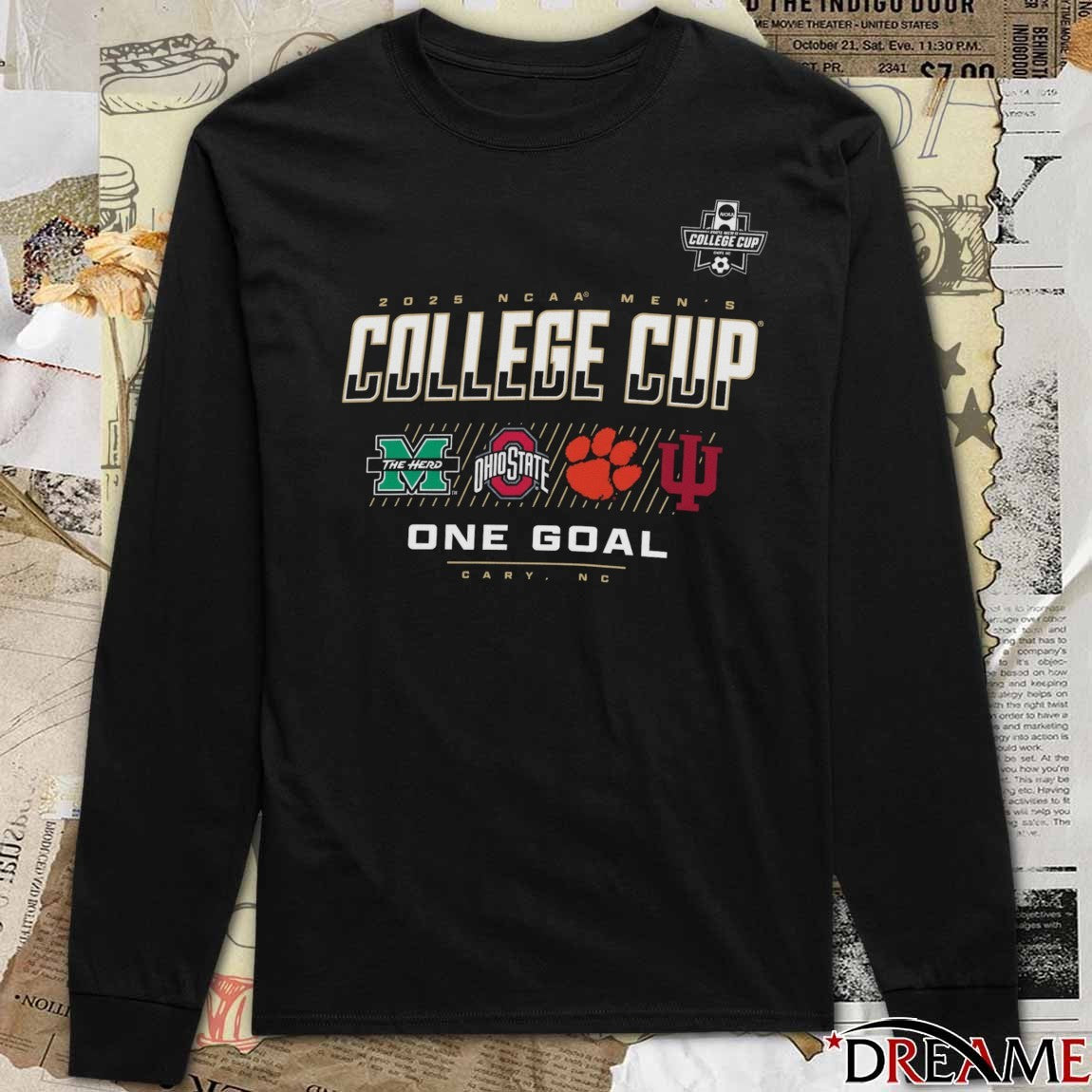 2025 NCAA Men’s One Goal College Cup Champion One Goal Cary NC t-shirt