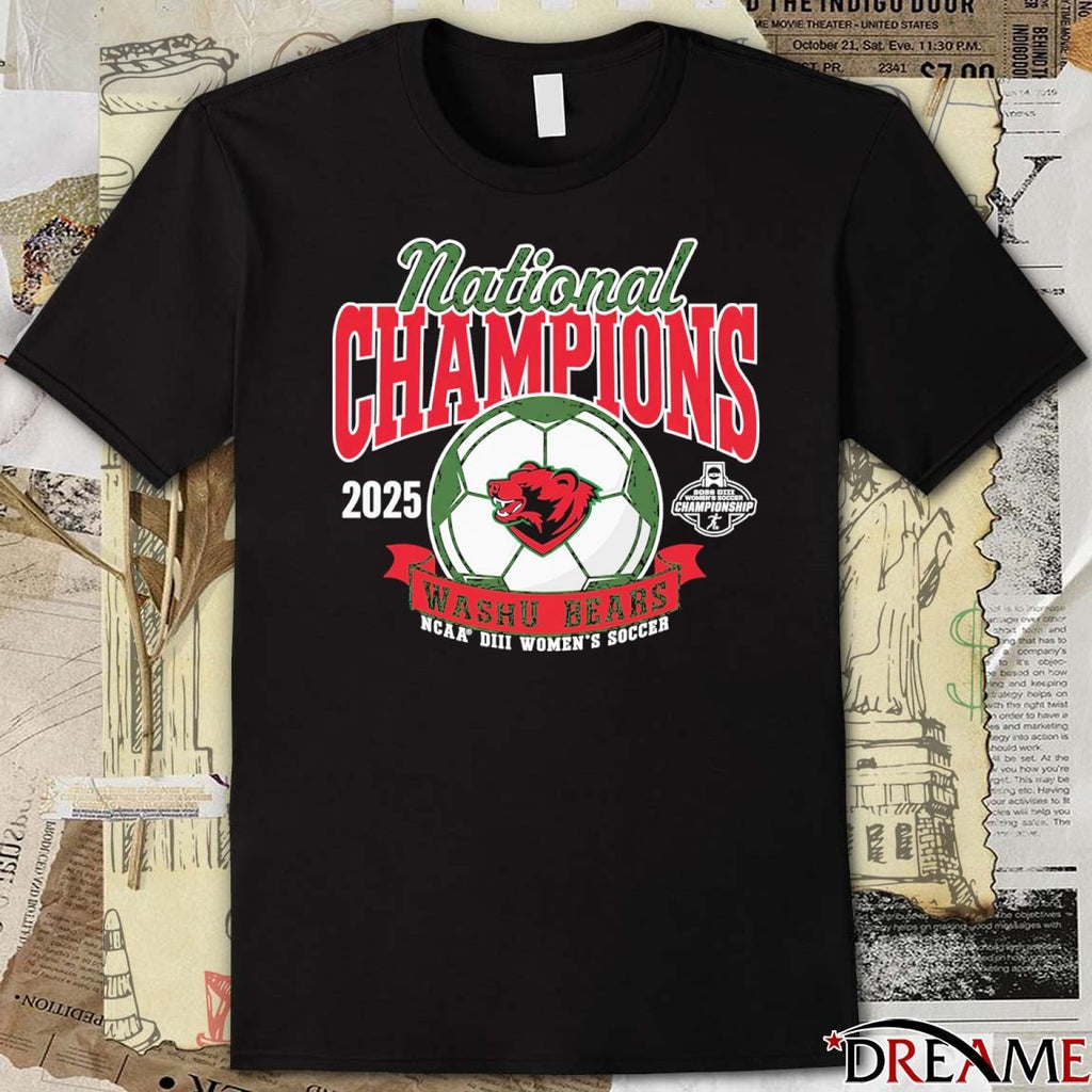 2025 NCAA Women’s Soccer National Championship Washu Bears t-shirt