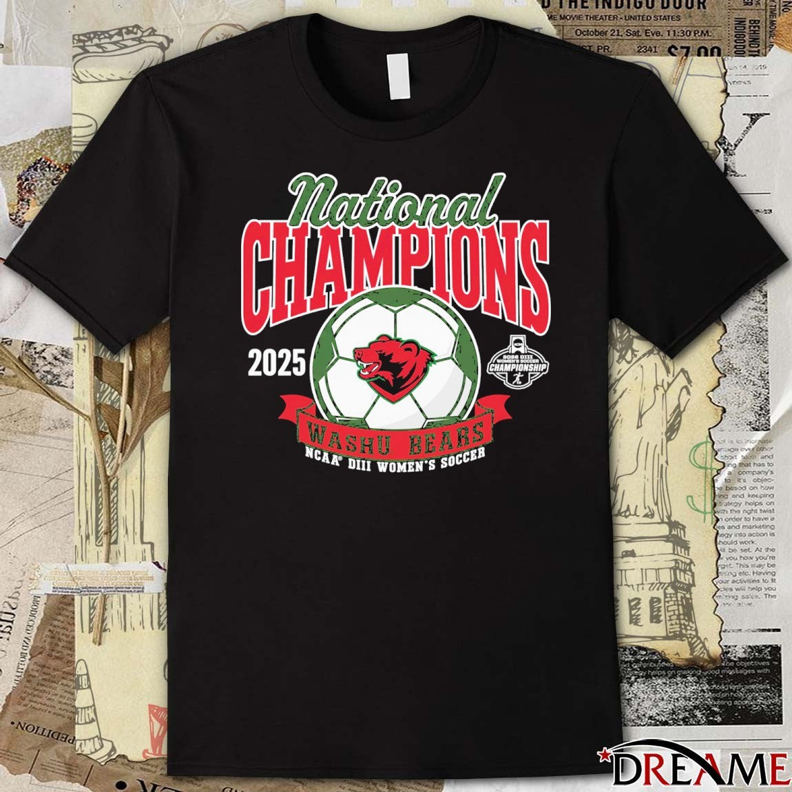 2025 NCAA Women’s Soccer National Championship Washu Bears t-shirt