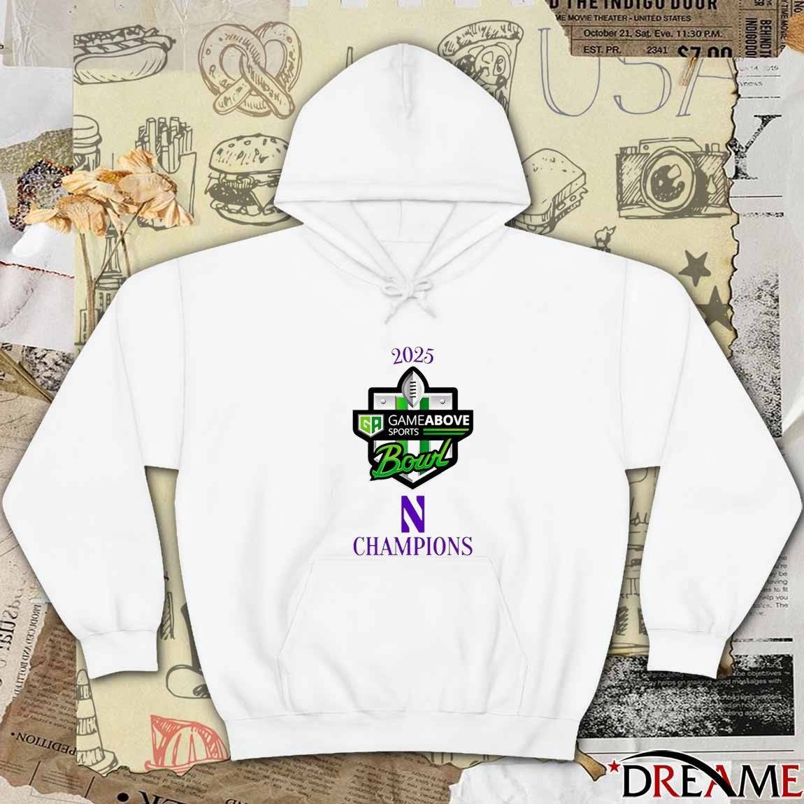 2025 NU Gameabove Sports Bowl Champions Northwestern Wildcats t-shirt