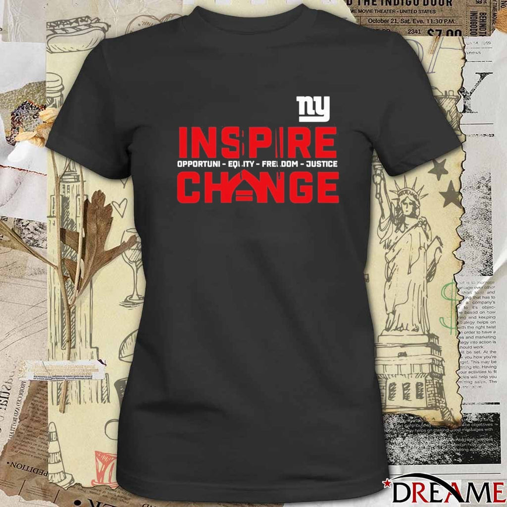 2025 New York Giants Inspire Change Opportunity Equity Freedom Justice t-shirt