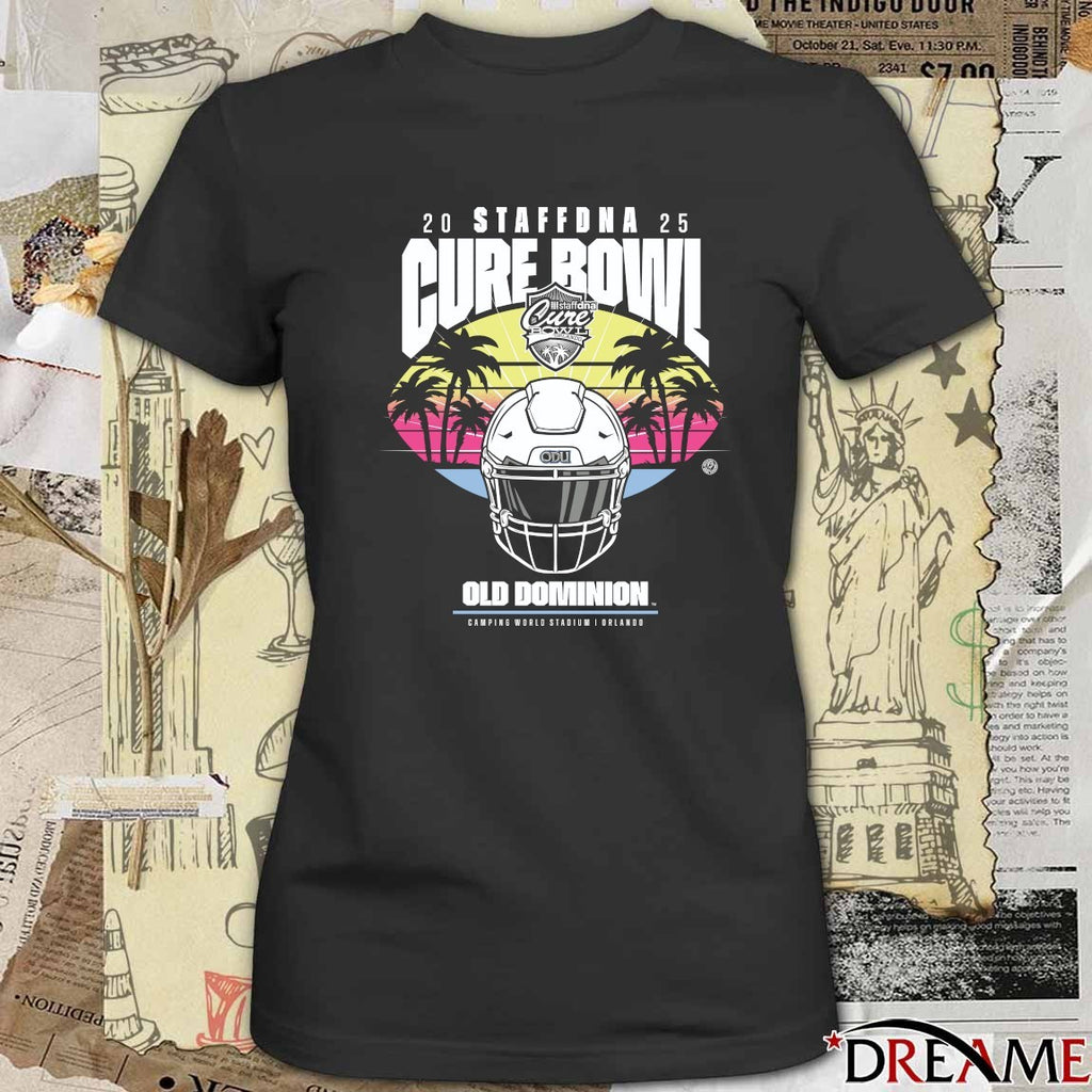 2025 Staffdna Cure Bowl Old Dominion Camping World Stadium Orlando t-shirt