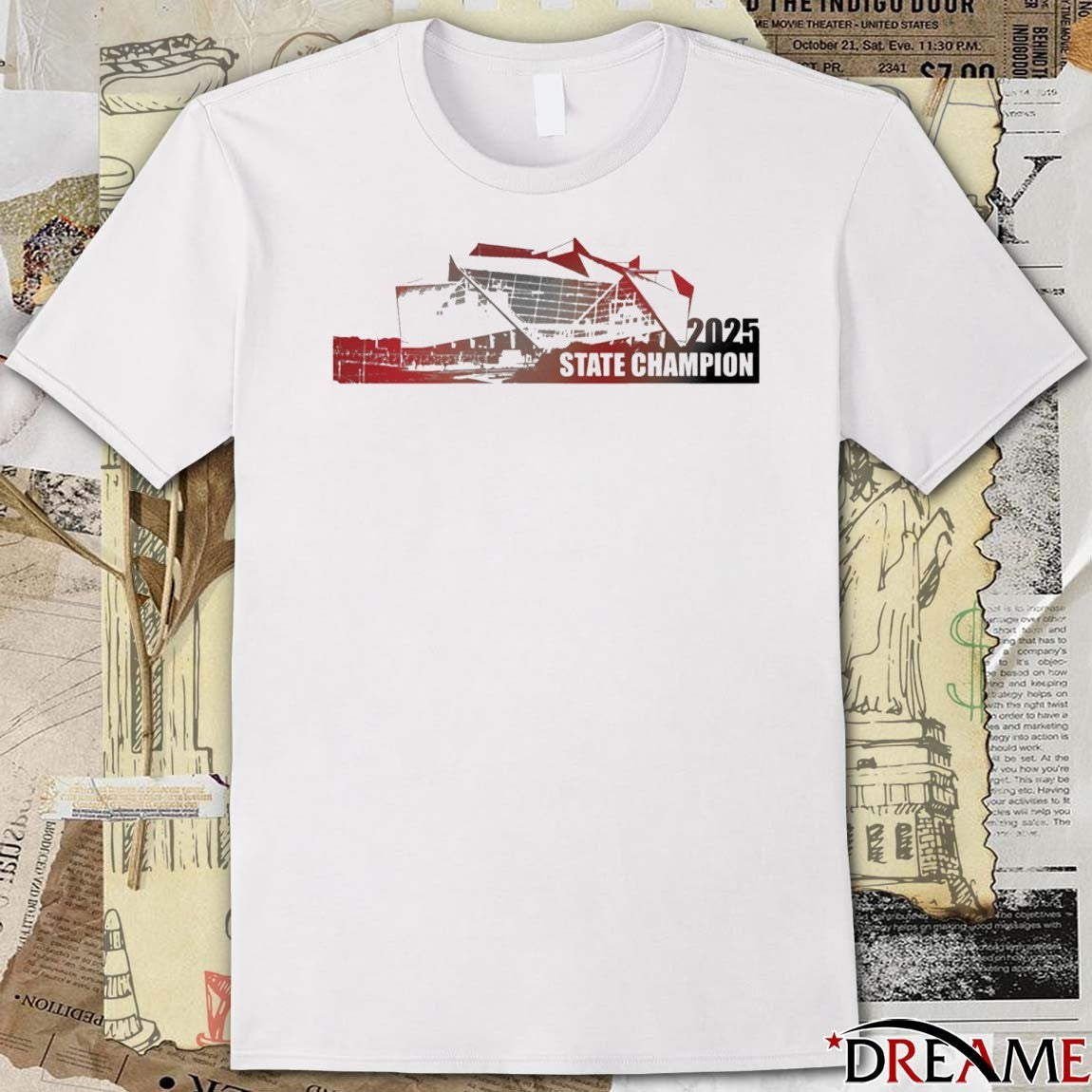 2025 State Champions Creekside Seminoles GHSA Class 4A Stadium t-shirt