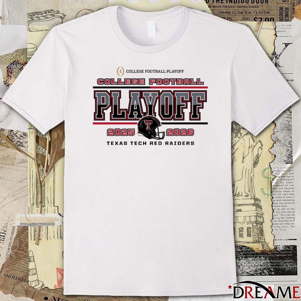 2025 Texas Tech Red Raiders College Football Playoff 2025-26 Speed Helmet t-shirt