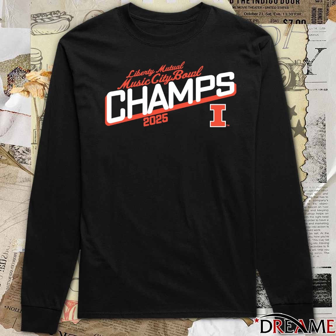 2025 Transperfect Liberty Mutual Music City Bowl Illinois Fighting Irish Champs t-shirt