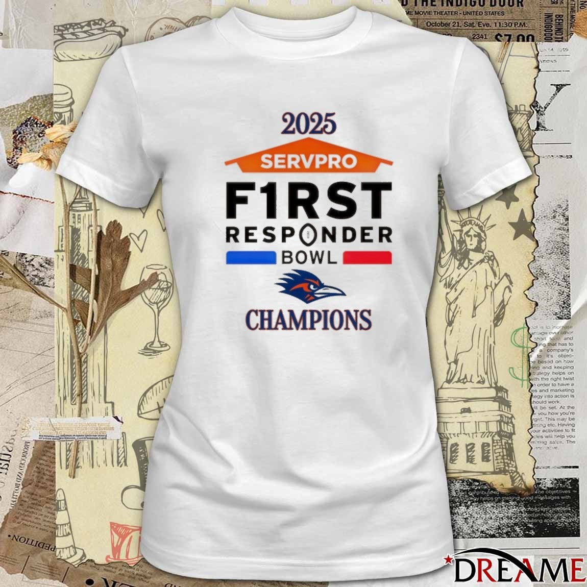 2025 UTSA Roadrunners Servpro First Responder Bowl Champions t-shirt
