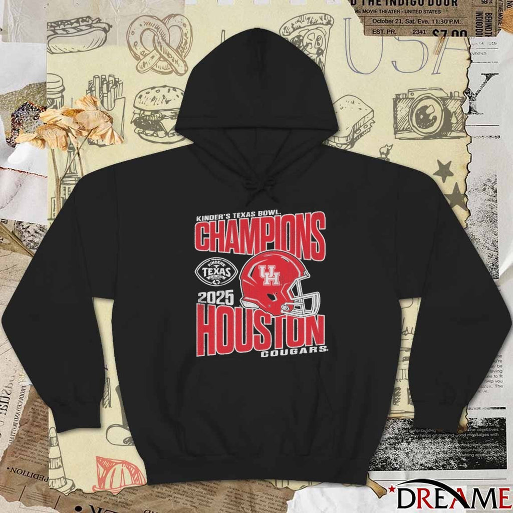 2025 University of Houston Cougars Football Texas Bowl Champions Vintage t-shirt