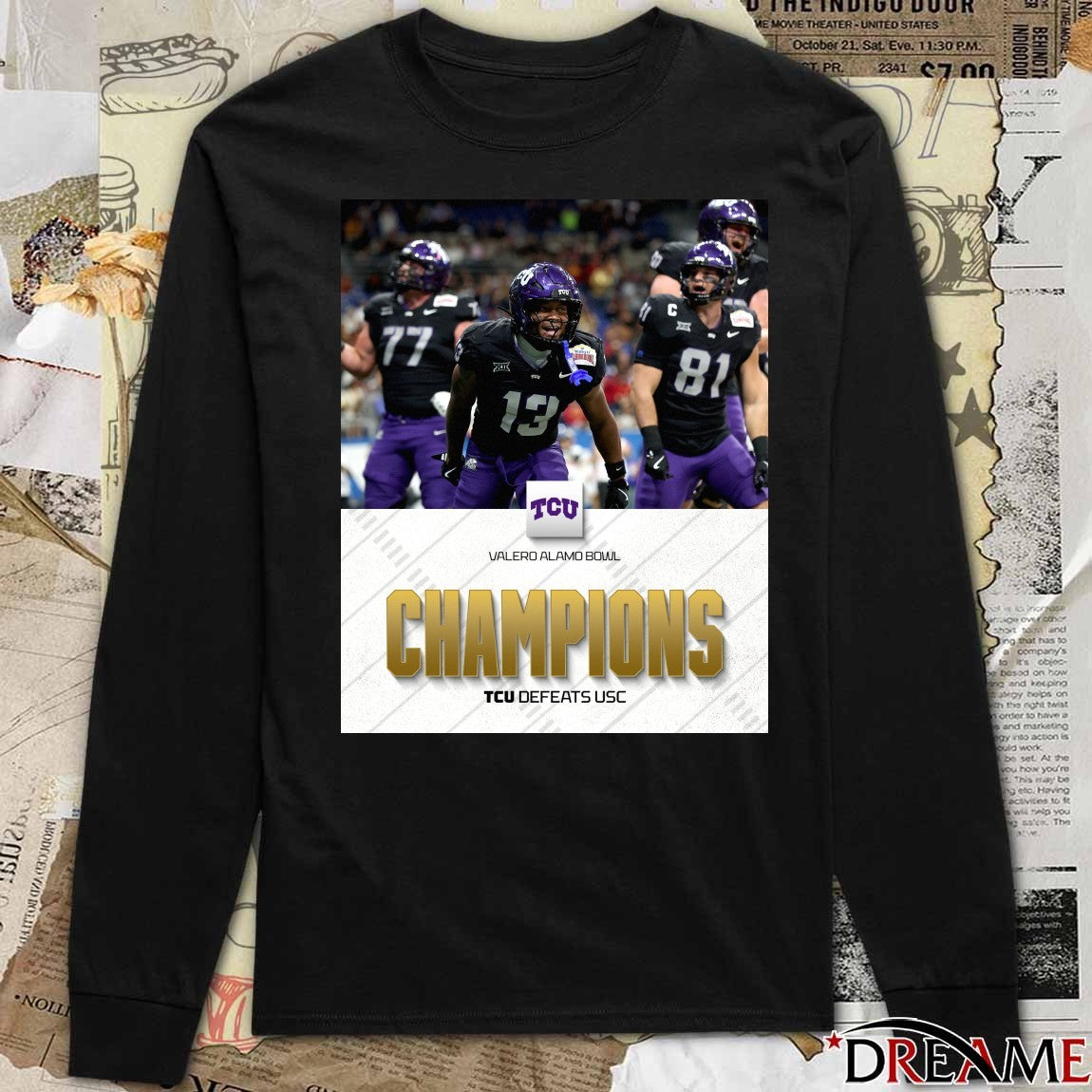 2025 Valero Alamo Bowl TCU defeats USC Champions Poster t-shirt