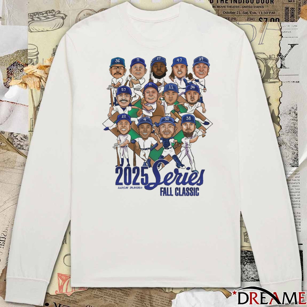 2025 World Series Fall Classic Los Angeles Dodgers Defeat Toronto Blue Jays Caricatures t-shirt