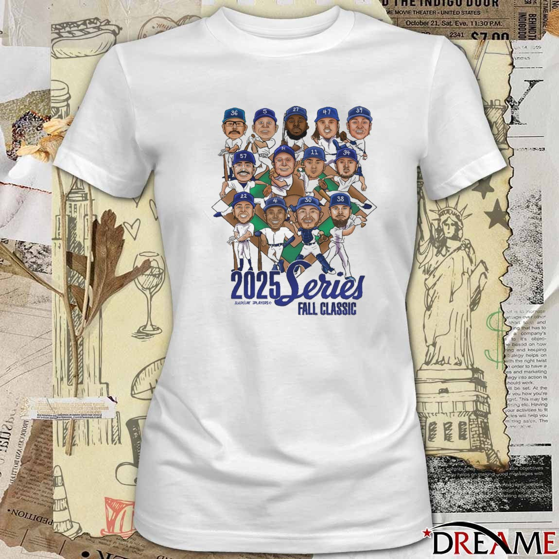 2025 World Series Fall Classic Los Angeles Dodgers Defeat Toronto Blue Jays Caricatures t-shirt