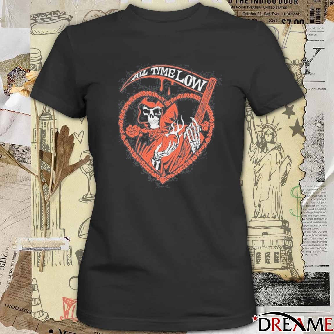 2026 All Time Low New Valentine’s Day Reaper t-shirt