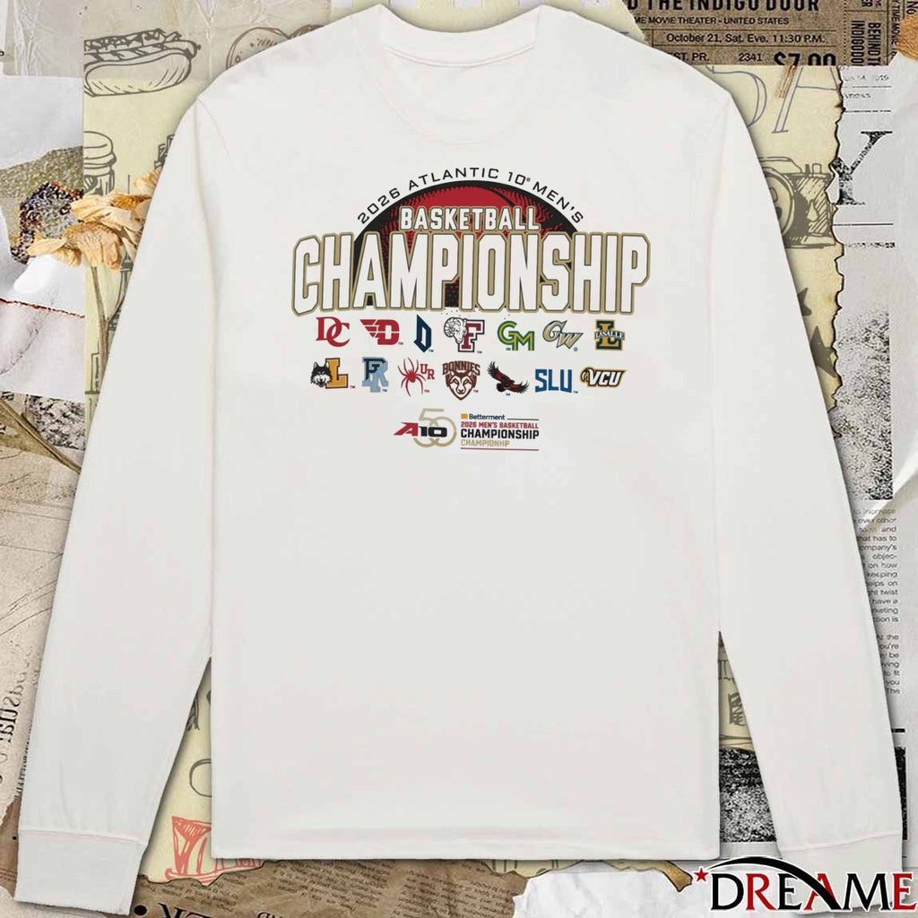 2026 Atlantic 10 Men’s Basketball Championship All Team Logo t-shirt