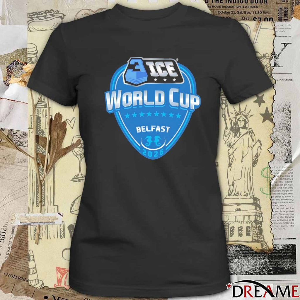 2026 Belfast Giants 3 Ice Hockey World Cup Logo t-shirt