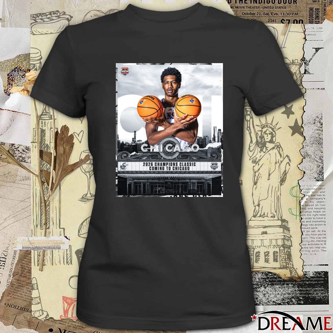 2026 Champions Classic Is Coming To Chicago Kansas Vs. Kentucky Nov. 10, 2026 United Center Poster t-shirt