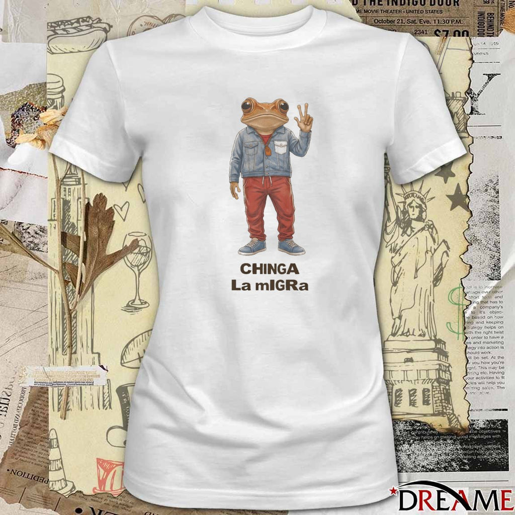 2026 Chinga La Migra Ice Out Frog t-shirt