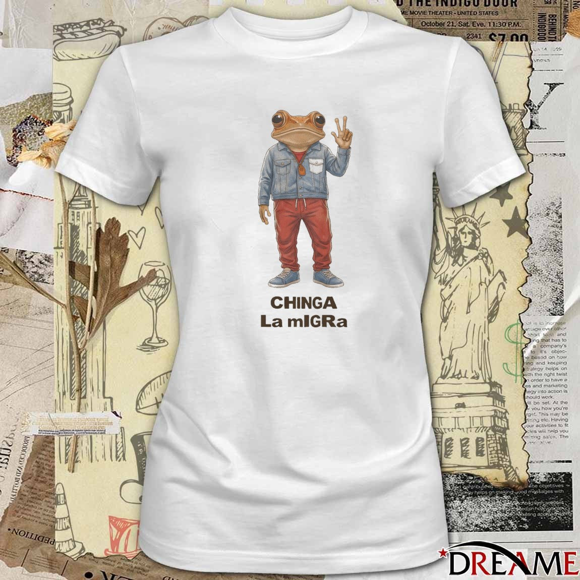 2026 Chinga La Migra Ice Out Frog t-shirt