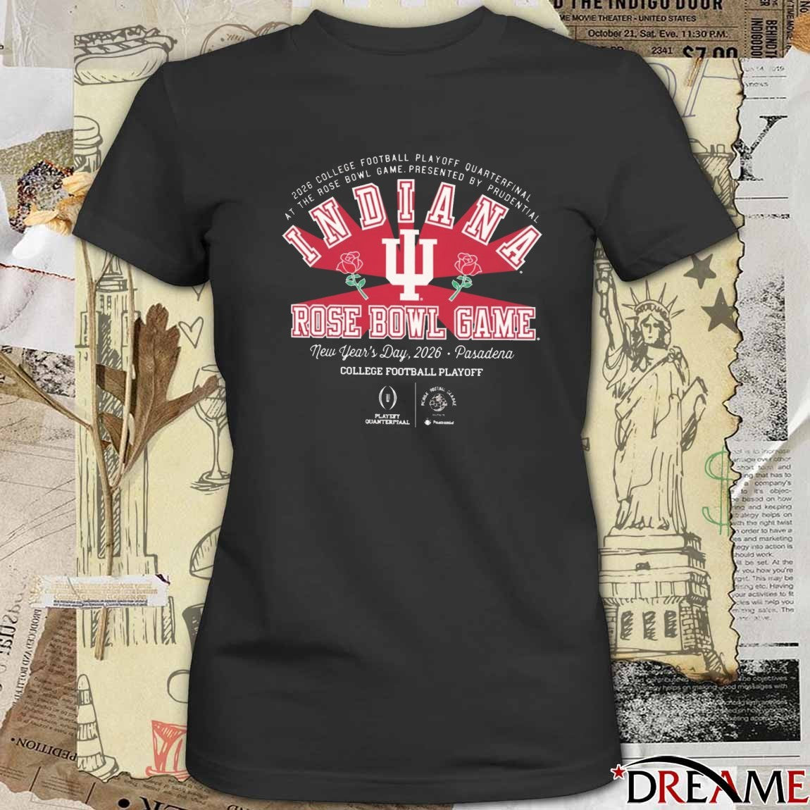 2026 College Football Quarterfinal At The Rose Bowl Game Presented By Prudential Indiana t-shirt