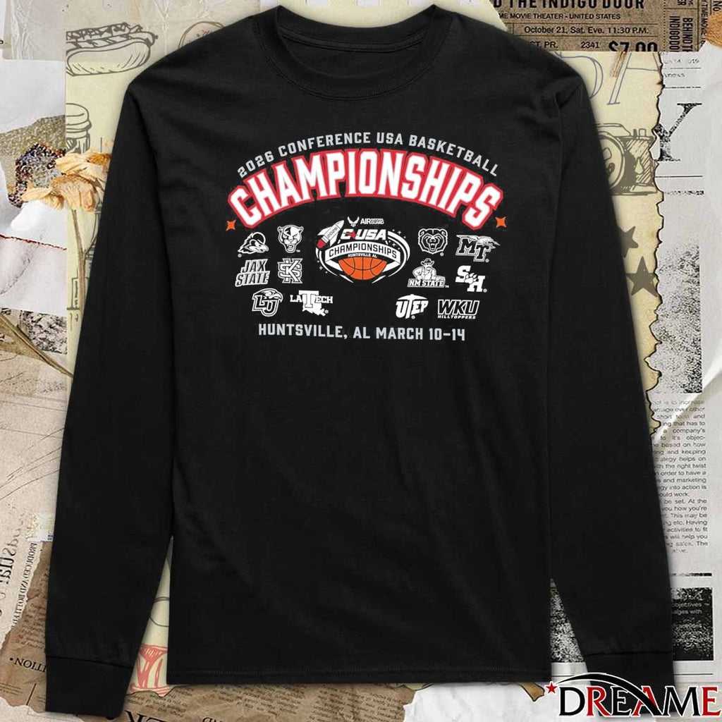 2026 Conference USA Basketball Championships Huntsville, Alabama, at the Von Braun Center Propst Arena March 10-14, 2026 t-shirt