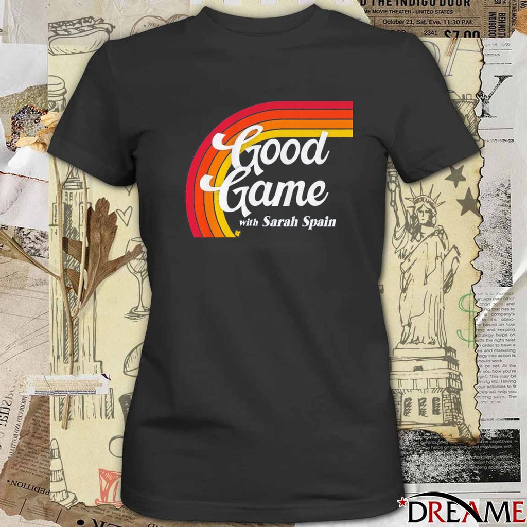 2026 DePaul BlueSarah Spain Good Game With Sarah Spain Logo t-shirt