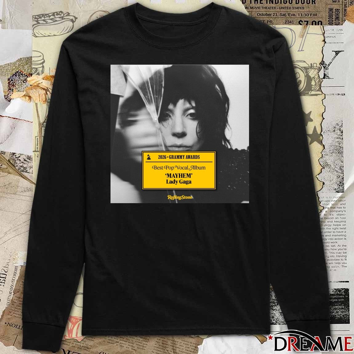 2026 Grammy Awards Best Pop Vocal Album Mayhem Lady Gaga Poster t-shirt