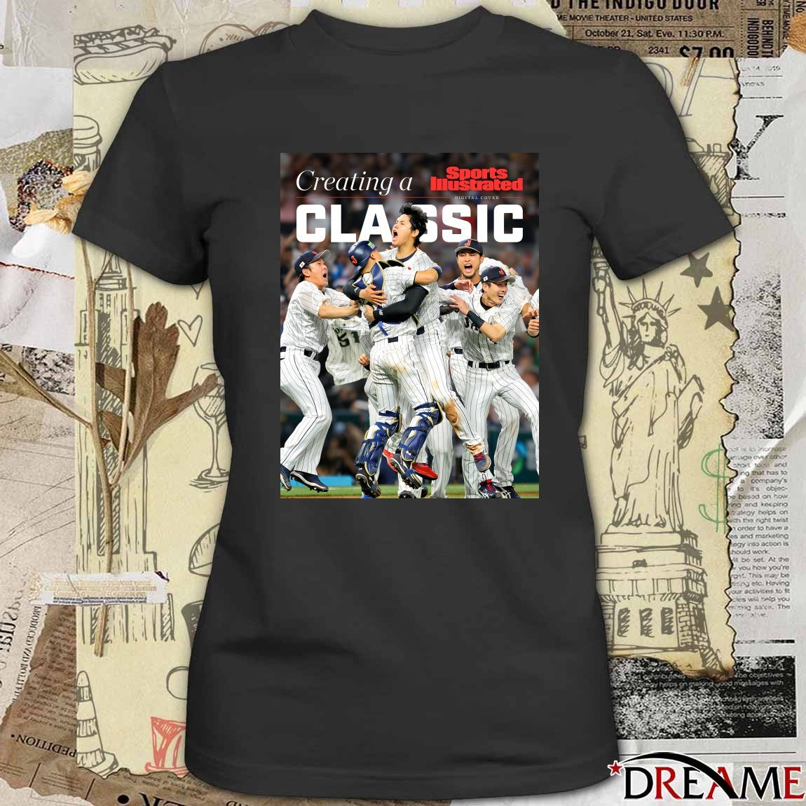 2026 Greating A Sports Illustrated The World Baseball Classic Poster t-shirt