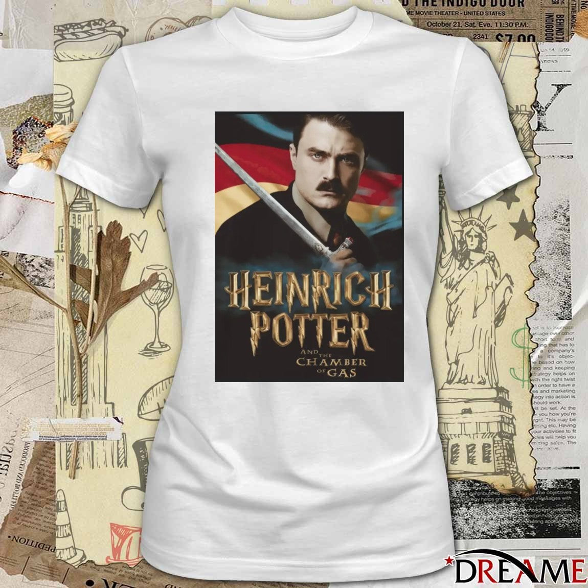 2026 Heinrich Potter And The Chamber Of Gas t-shirt – Politics Parody Tee