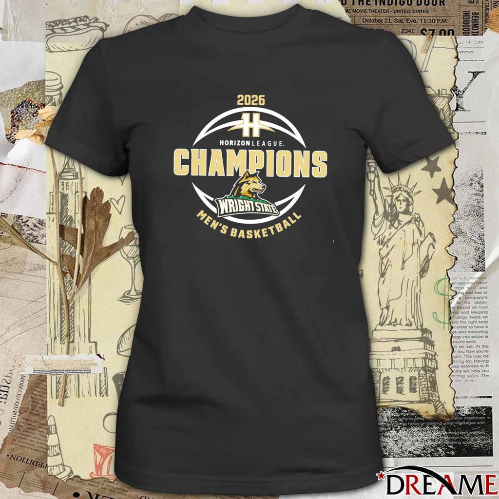 2026 Horizon League Champions Wright State Men’s Basketball t-shirt