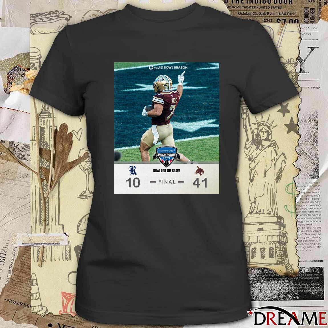 2026 Lockheed Martin Armed Forces Bowl Rice Owls Vs Bobcats Final Score 10 – 41 Poster t-shirt