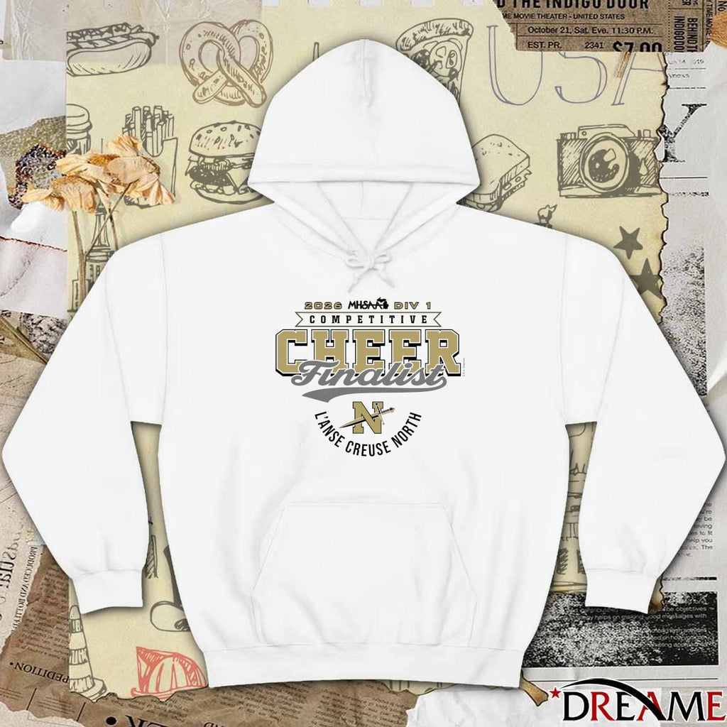 2026 MHSAA Competitive Cheer D1 Finalist L’anse Creuse North Crusaders t-shirt