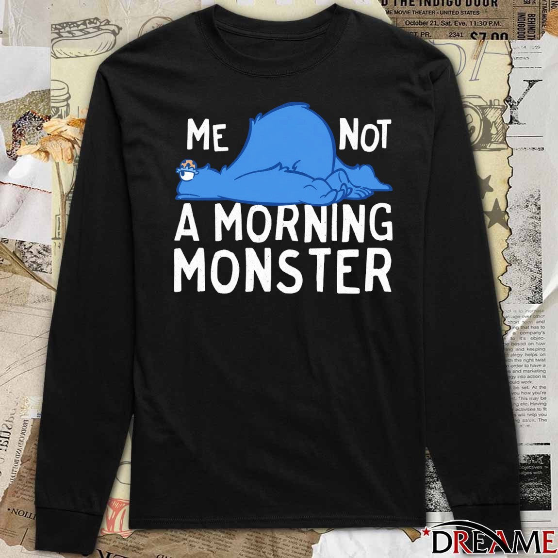 2026 Me Not A Morning Monster Cookie Monster t-shirt