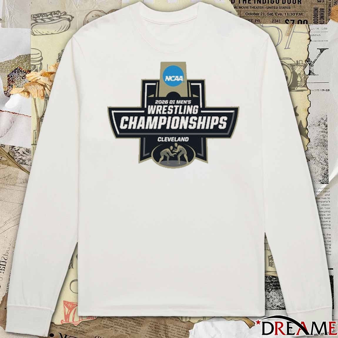 2026 NCAA Division I Men’s Wrestling Championships Cleveland, Ohio Logo t-shirt