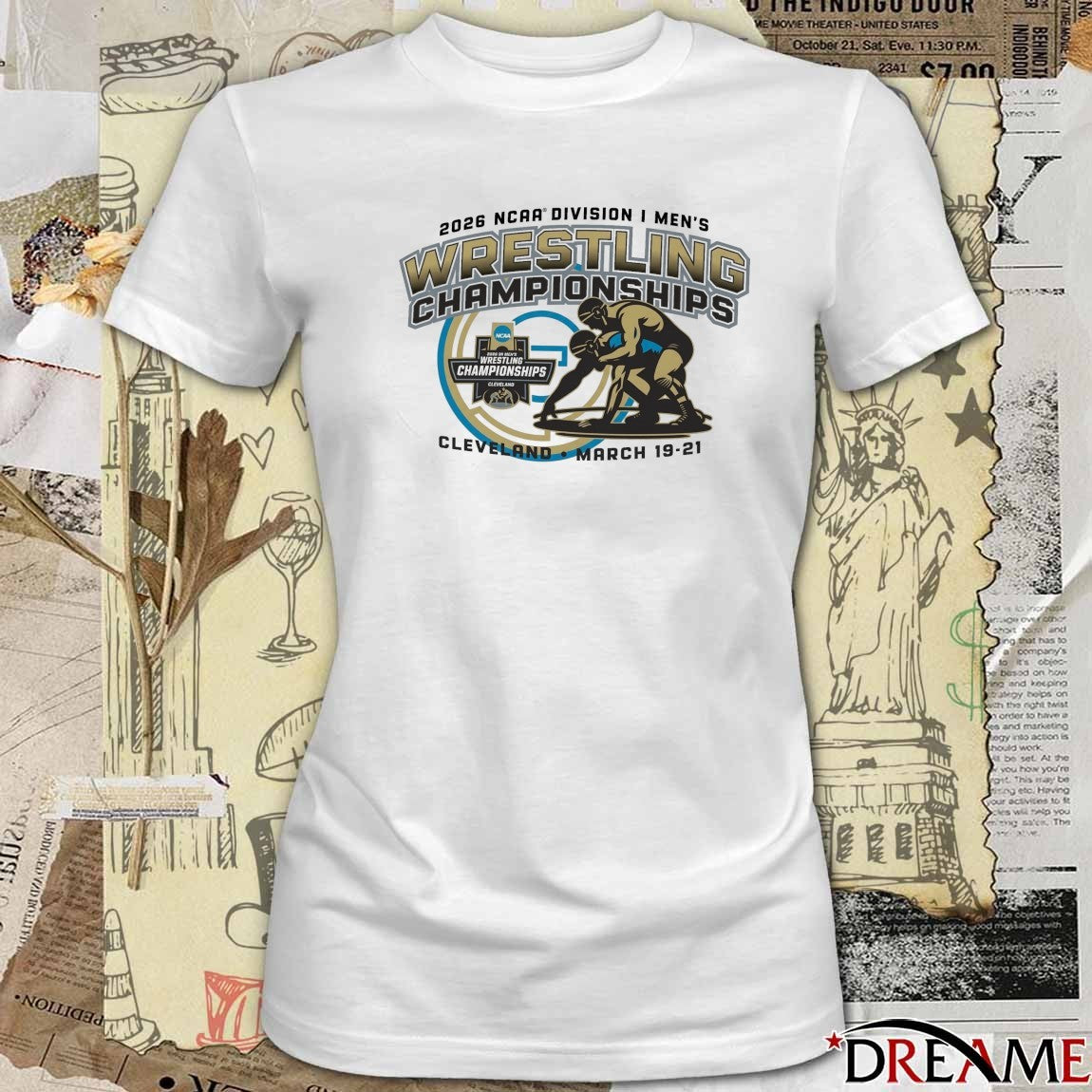 2026 NCAA Division I Men’s Wrestling Championships Cleveland, Ohio March 19-21, 2026 t-shirt