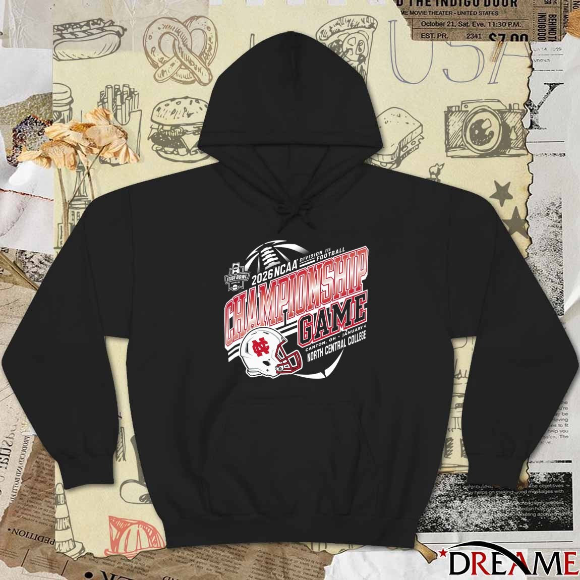 2026 NCAA Division III Football Championship Game Canton OH January 4 North Central College Cardinals t-shirt