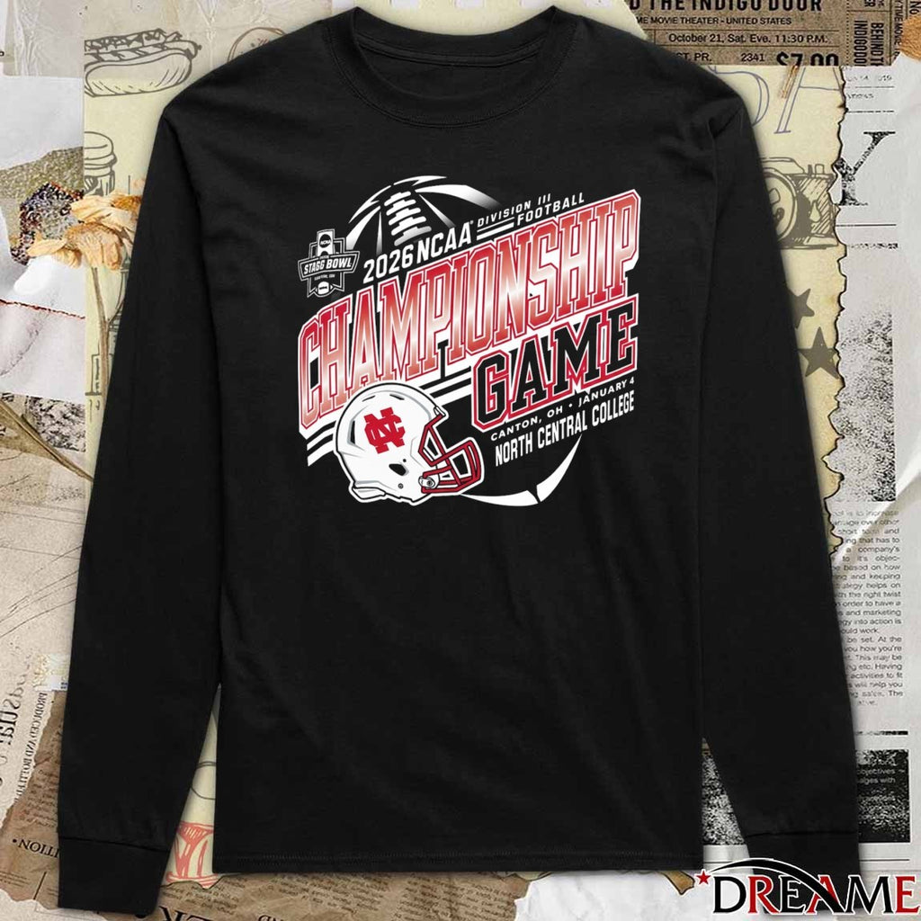 2026 NCAA Division III Football Championship Game Canton OH January 4 North Central College Cardinals t-shirt