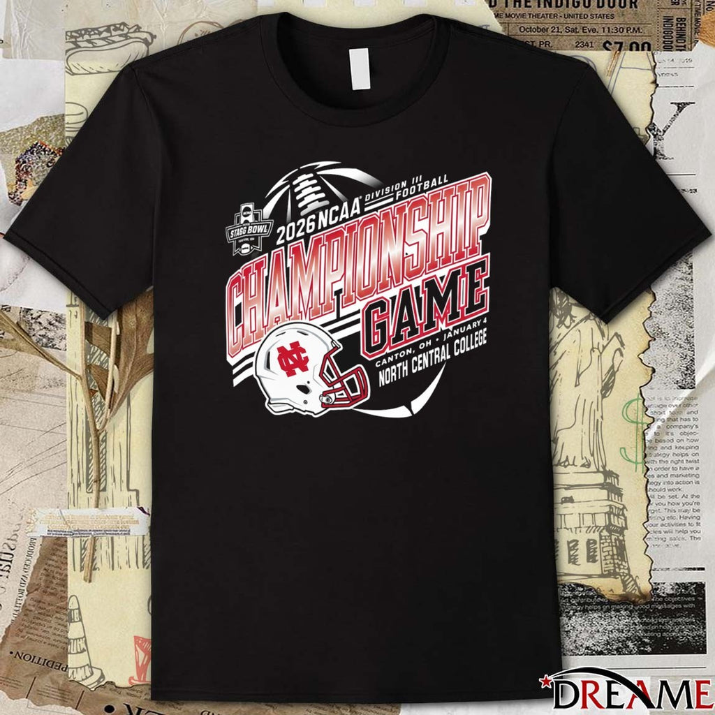 2026 NCAA Division III Football Championship Game Canton OH January 4 North Central College Cardinals t-shirt