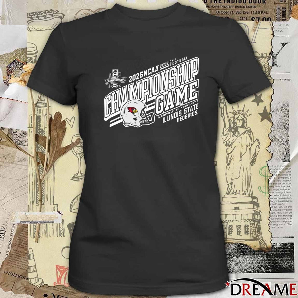 2026 NCAA Division III Football Championship Game Nashville TN January 5 Illinois State Redbirds t-shirt