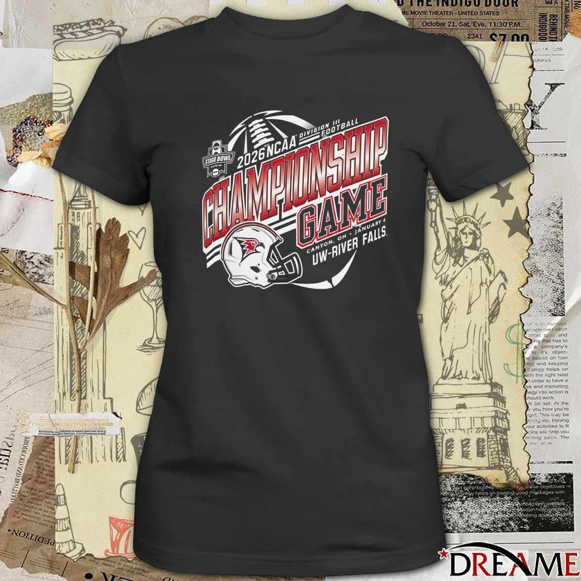 2026 NCAA Division III Football Stagg Bowl Championship Game Canton OH January 4 UW-River Falls t-shirt