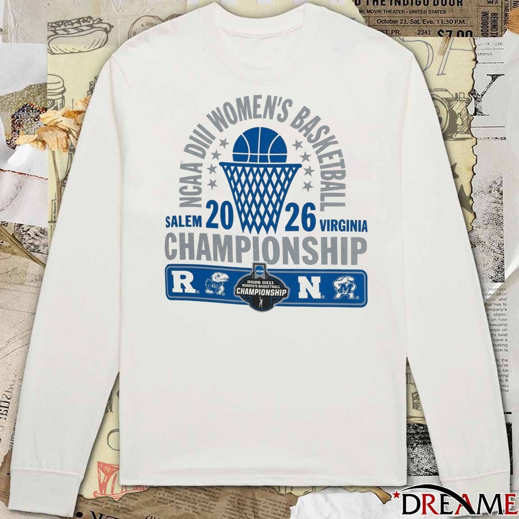 2026 NCAA Division III Women’s Basketball Championship Salem, Virginia Kansas Jayhawk t-shirt