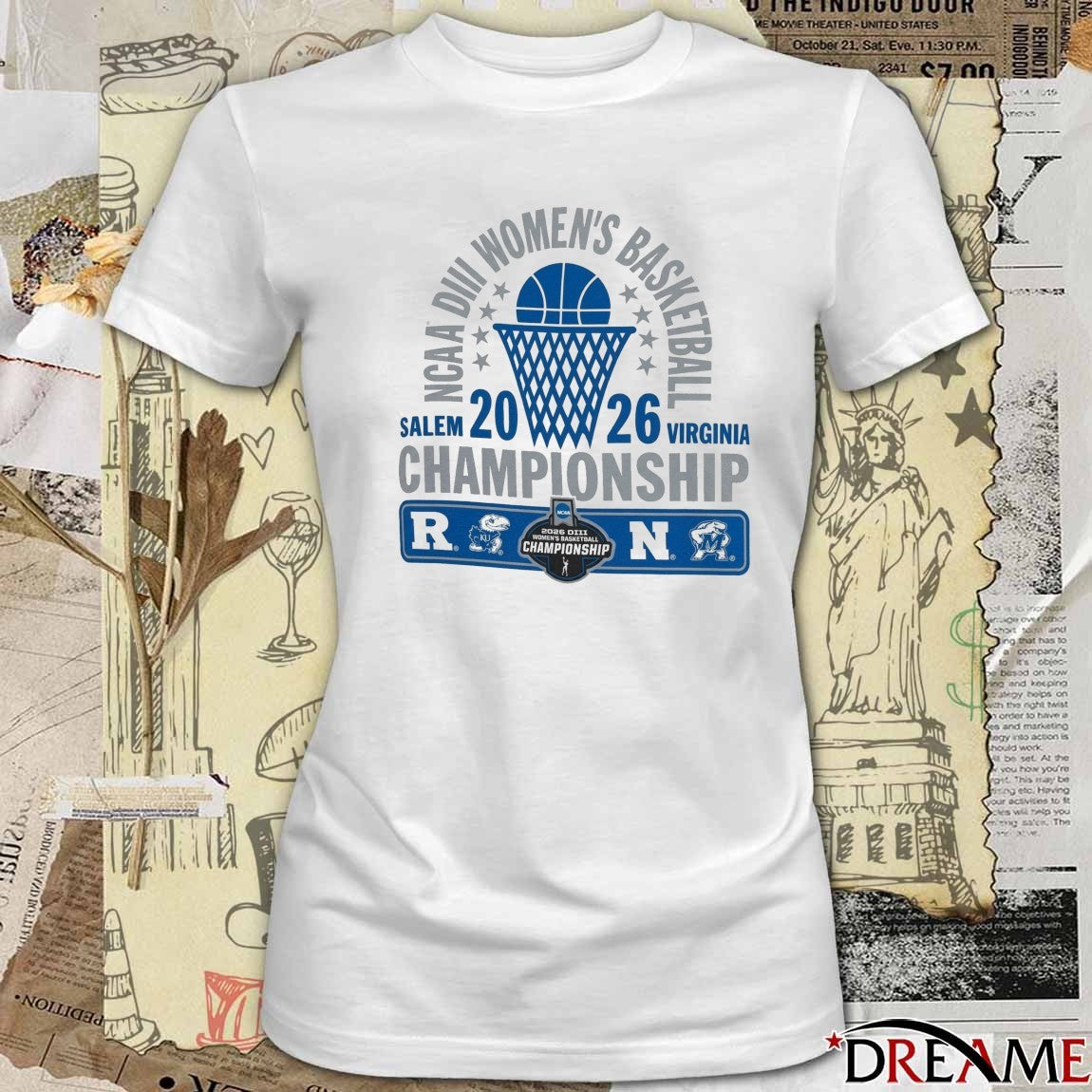 2026 NCAA Division III Women’s Basketball Championship Salem, Virginia Kansas Jayhawk t-shirt