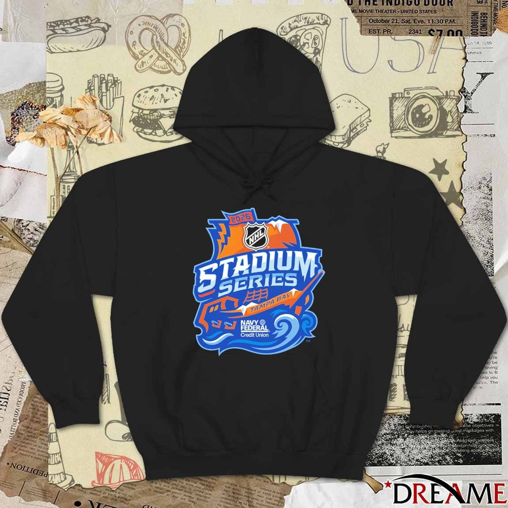 2026 NHL Stadium Series Tampa Bay Navy Federal Credit Union Logo t-shirt