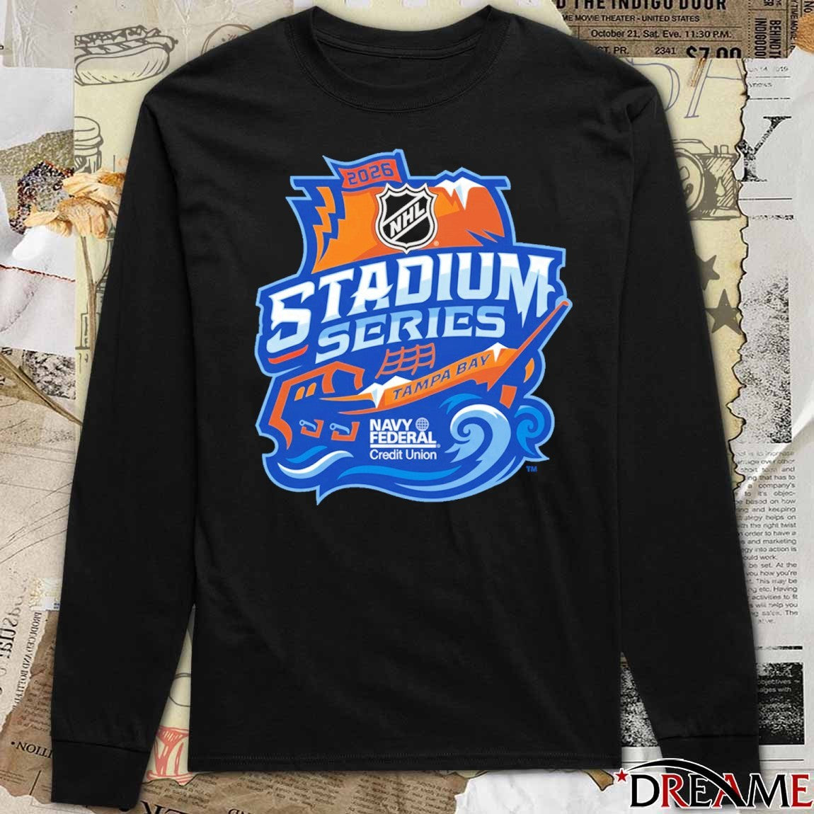 2026 NHL Stadium Series Tampa Bay Navy Federal Credit Union Logo t-shirt