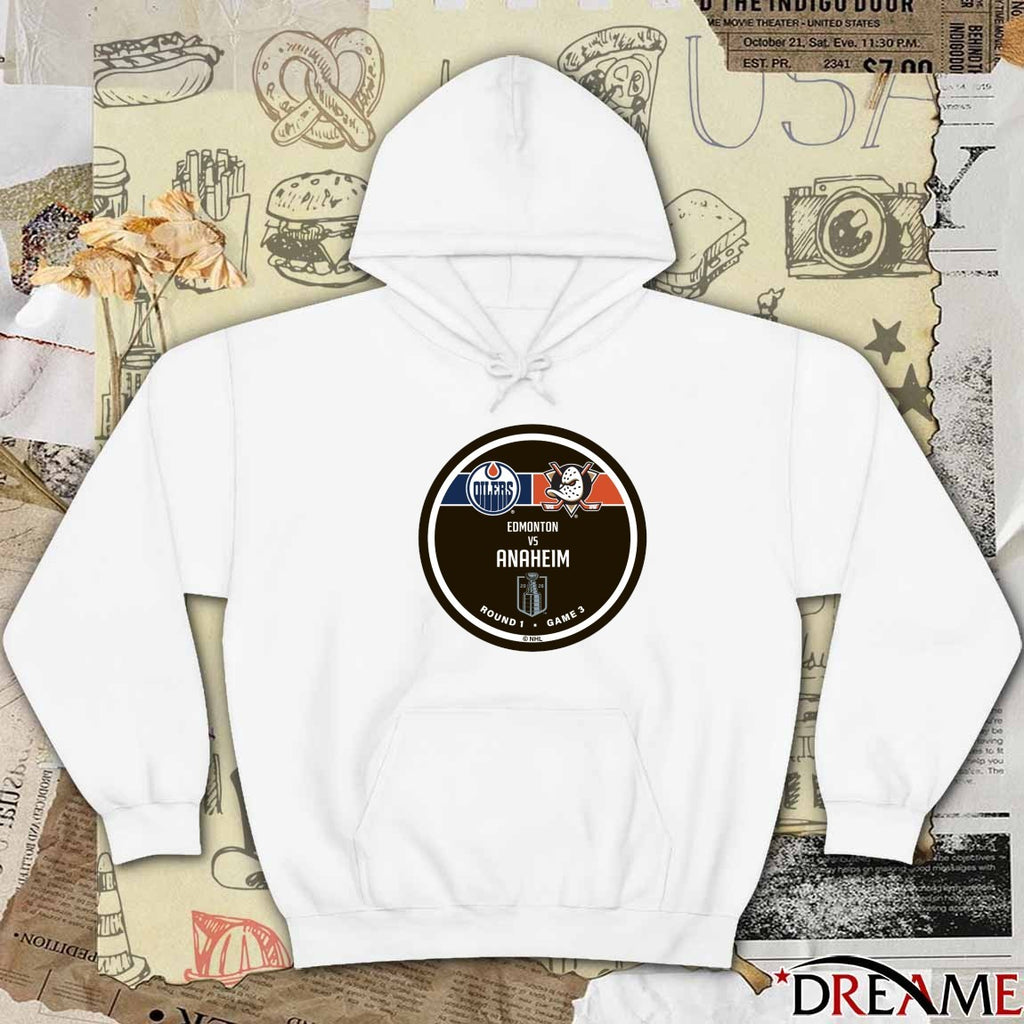 2026 NHL Stanley Cup 2026 Round 1 Game 3 Edmonton vs Anaheim Ducks t-shirt