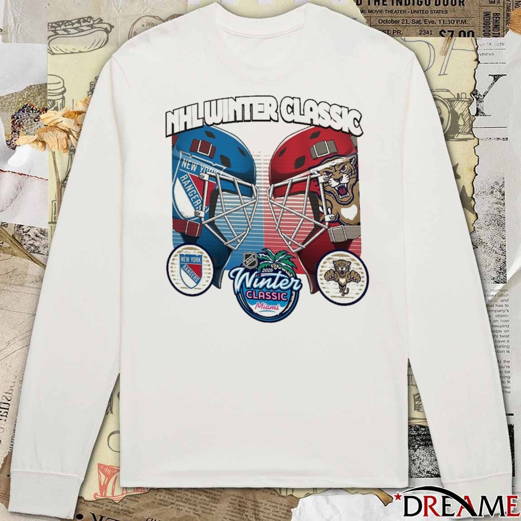 2026 NHL Winter Classic Matchup Florida Panthers vs. New York Rangers Outerstuff Natural t-t-shirt