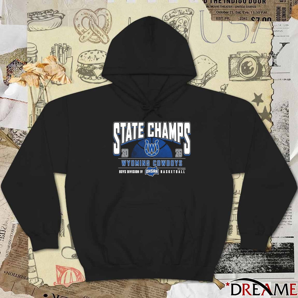 2026 OHSAA Boys Basketball D4 State Champions Wyoming Cowboys t-shirt